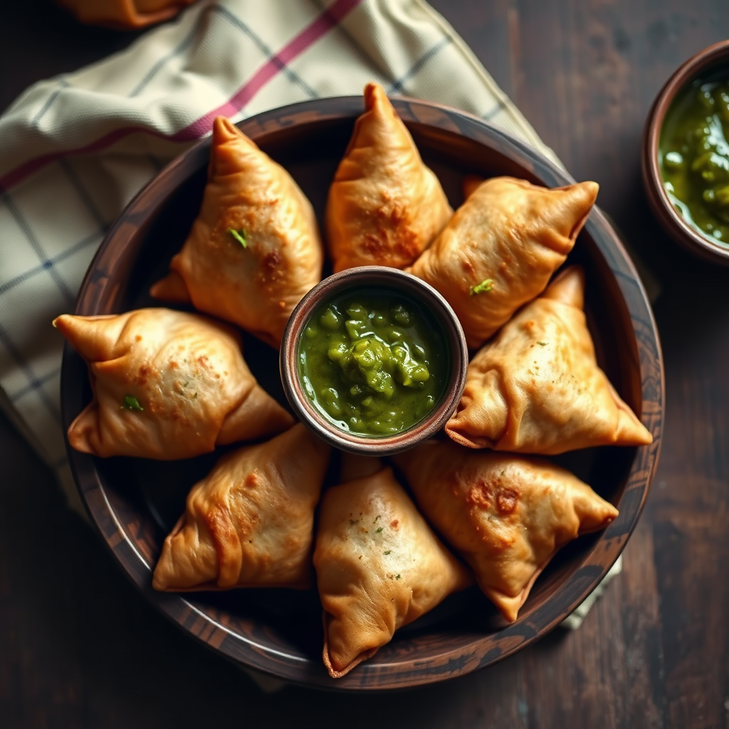 Crispy samosas